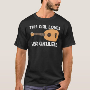 T-shirt Cool Ukulele Pour Filles Enfants Instrument de mus