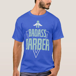 T-shirt Cool Un Barbier Badass Moustache Moustaches Barber