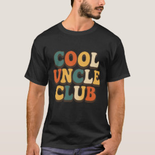 T-shirt cool Uncle Club - Retro Wavy Graphic