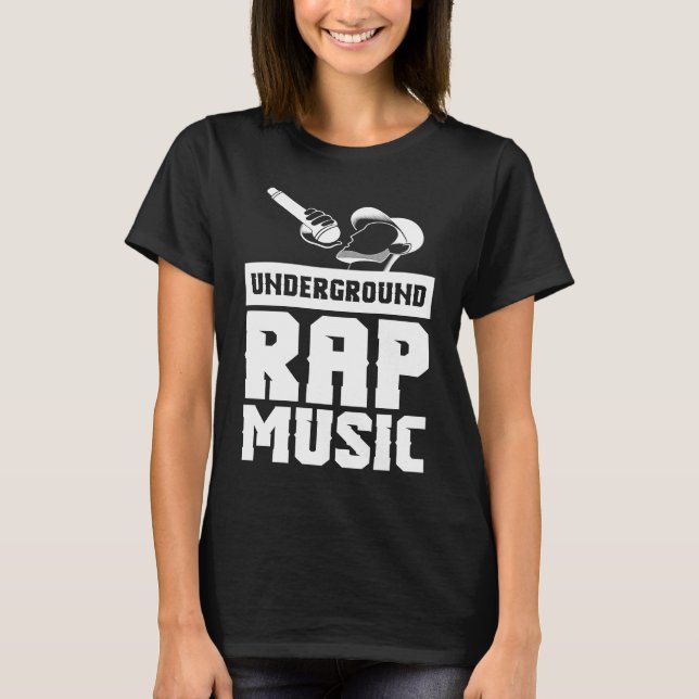 T-shirt Cool Underground Rap Music Rap (Devant)