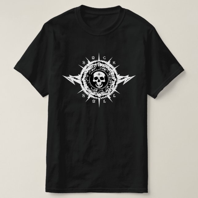 T-shirt Cool unique Rock & Roll Lourd Metal Skull Splatz (Design devant)