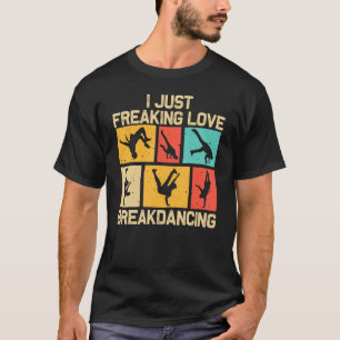 T-shirt Cool Vague Pour Hommes Femmes Hip hop Danse Brea