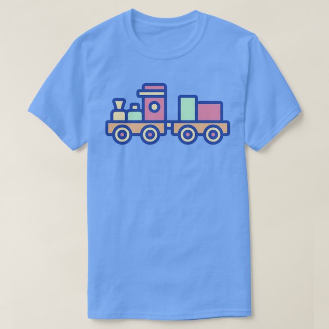 T-shirt Cool vapeur locomotive enfants design rail train g (Design devant)