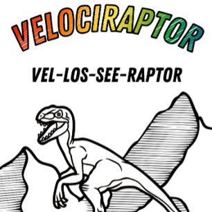 T-shirt cool Velociraptor Dinosaur