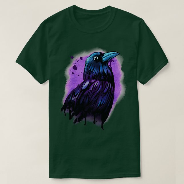 T-shirt Cool Viking Cadeau Imprimer Norse Raven Birding G (Design devant)