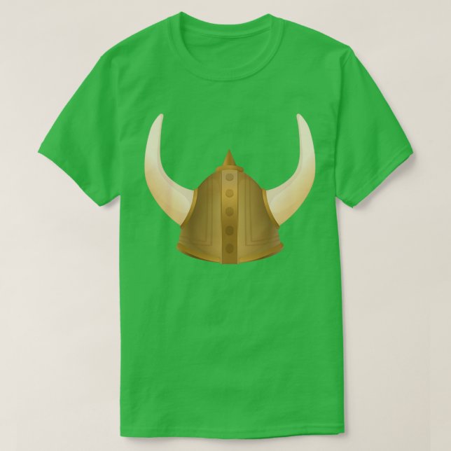 T-shirt Cool Viking Casque corne (Design devant)