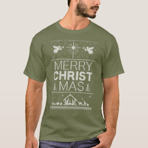 T-shirt Cool Vilain Chandail de Noël Religieux Chrétien