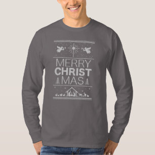 T-shirt Cool Vilain Chandail de Noël Religieux Chrétien