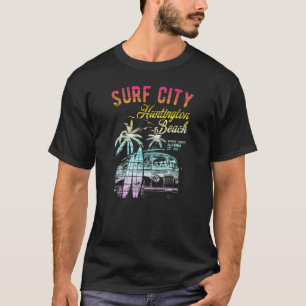 T-shirt Cool vintage Huntington Beach Surf Ville Sunset Su