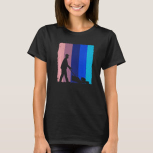 T-shirt Cool Vintage Landscaping Art Pour Hommes Papa Lawn