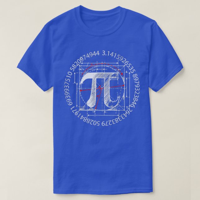 T-shirt Cool Vintage Retro Pi 3  (Design devant)