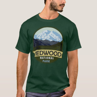 T-shirt Cool Vintage Retro Redwood National Park Mountain