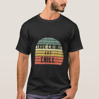 T-shirt Cool Vintage Rétro Véritable Criminalité Et Refroi