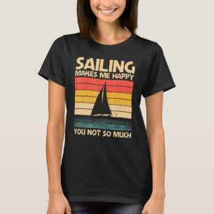 T-shirt Cool Voile Pour Hommes Femmes Bateau Voilier Nauti