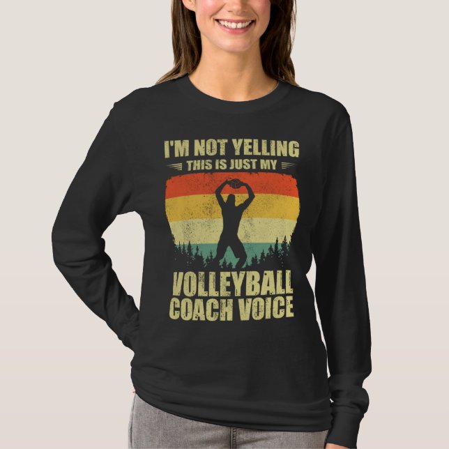 T-shirt Cool Volleyball Coach For Men Women Team Volleybal (Devant)