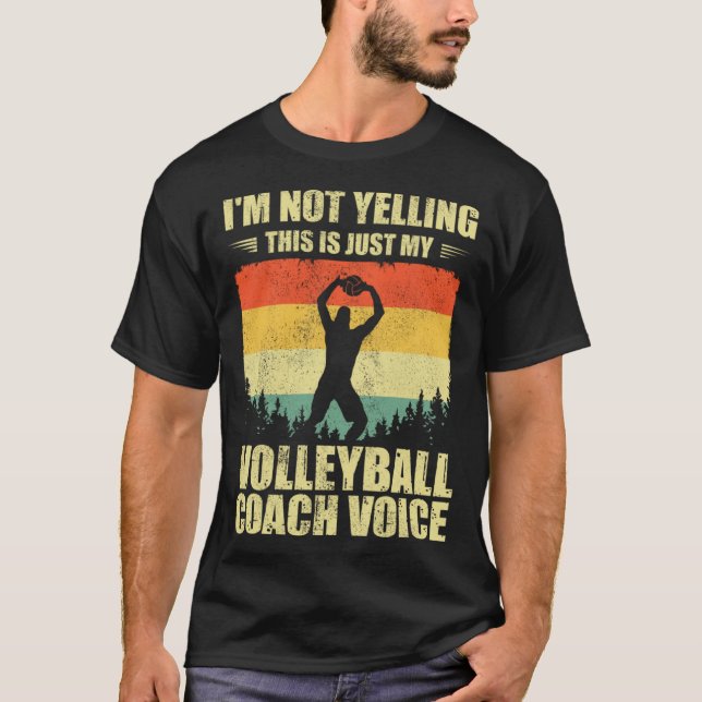 T-shirt Cool Volleyball Coach For Men Women Team Volleybal (Devant)