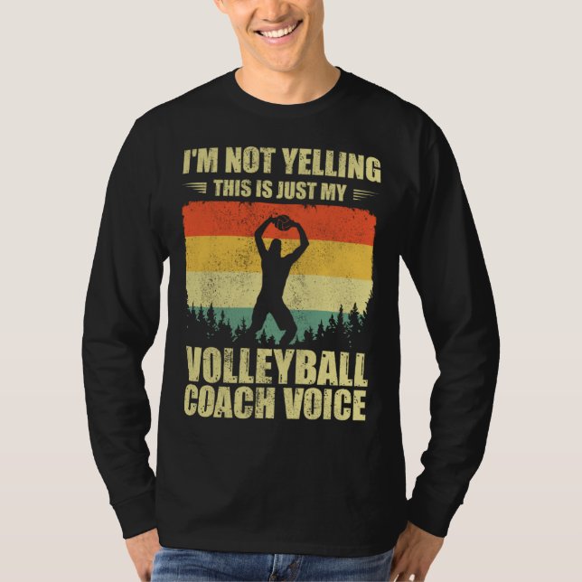 T-shirt Cool Volleyball Coach For Men Women Team Volleybal (Devant)