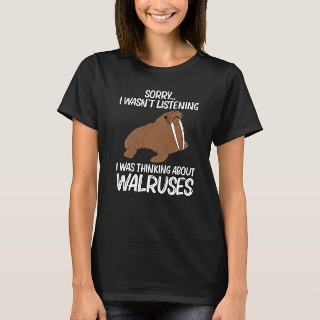 T-shirt Cool Walrus Pour Hommes Femmes Pôle Nord Pacifique (Devant)