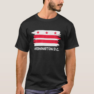 T-shirt Cool Washington D C Flag T Shirt