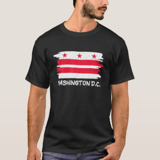 T-shirt Cool Washington D C Flag T Shirt