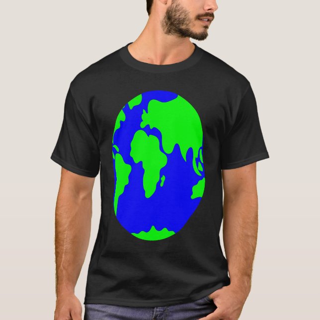 T-shirt Cool Wear World Map Outfit Graphic Style Tees & Co (Devant)