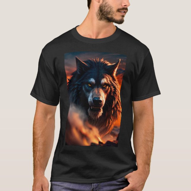 T-shirt Cool Werewolf Furry (Devant)