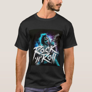 T-shirt Cool Wild Hard Metal Rock & Roll Outfit Illustrati