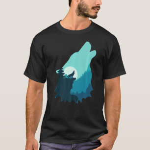 T-shirt Cool Wolf Arctic Wildlife Tarot Tee