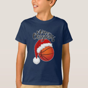T-shirt Cool Xmas Basketball conception de ventilateur Joy
