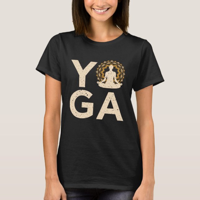 T-shirt Cool Yoga Buddhism Namaste Lifestyle Yoga Instruct (Devant)