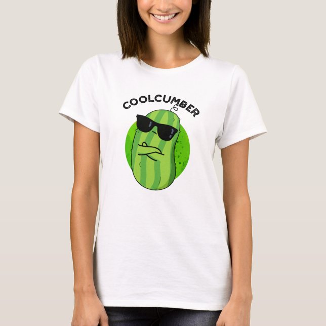 T-shirt Coolcumber Fundy Veggie Cucumber Pun (Devant)