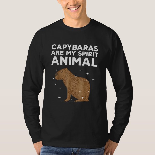 T-shirt Coole Capybara Pour Hommes Femmes Esprit De Rongeu (Devant)