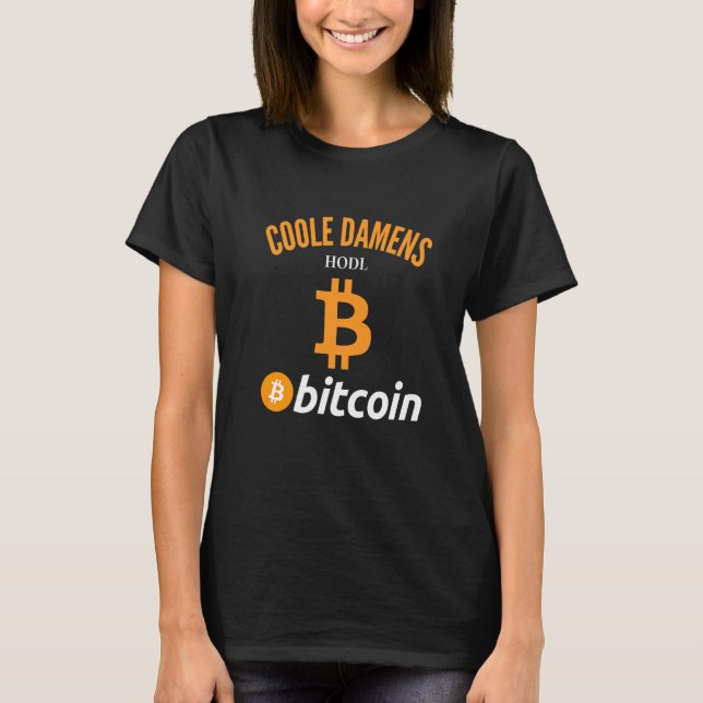 T-shirt Coole Damen Hodl Bitcoin Deutschland Allemande Fil (Devant)