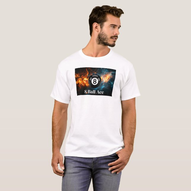 T-shirt Coolest 8 Ball Billiards Game Day Hommes  (Devant entier)
