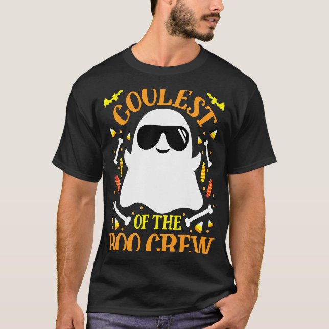 T-shirt Coolest Boo Crew Ghost Matching Set Boy Girl Hall (Devant)