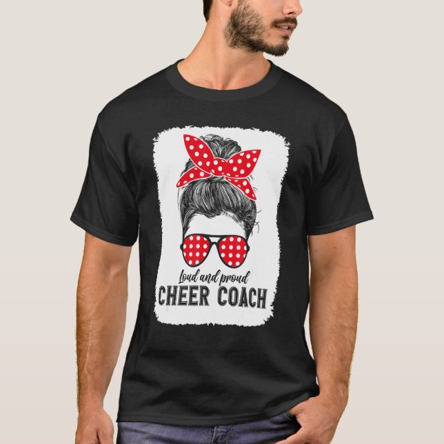 T-shirt Coolest Cheer Coach Assistant Cheering Coaching Li (Devant)