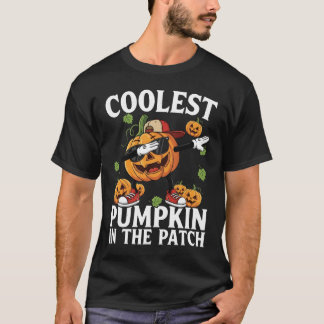 T-shirt Coolest Dabbing Pumpkin in The Patch Halloween