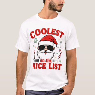 T-shirt Coolest Grandpa on the Nice List | Modern Holiday 