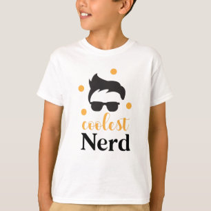 T-shirt Coolest Nerd Funny School Student Devis