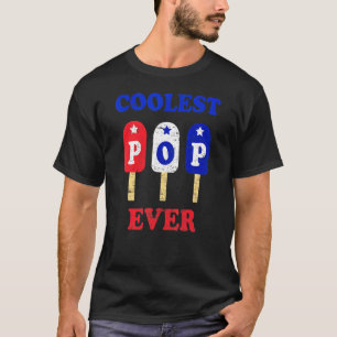 T-shirt Coolest Pop Ever Popsicle Men Meilleur papa Ever C