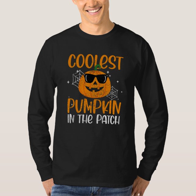 T-shirt Coolest Pumpkin In The Patch Pumpkin Sunglass  His (Devant)