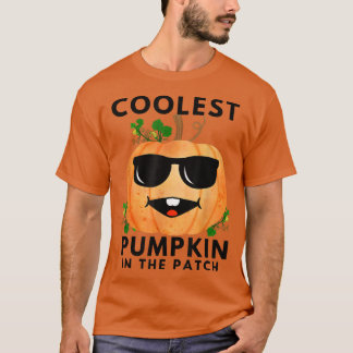 T-shirt Coolest Pumpkin In The Patch Pumpkin With Sunglass