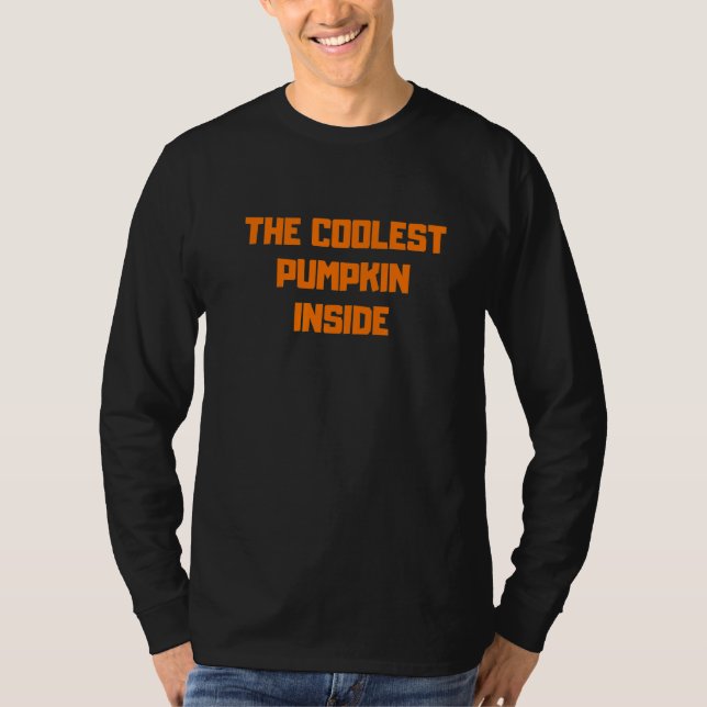 T-shirt Coolest Pumpkin Inside I'm Hollow Inside Costume A (Devant)