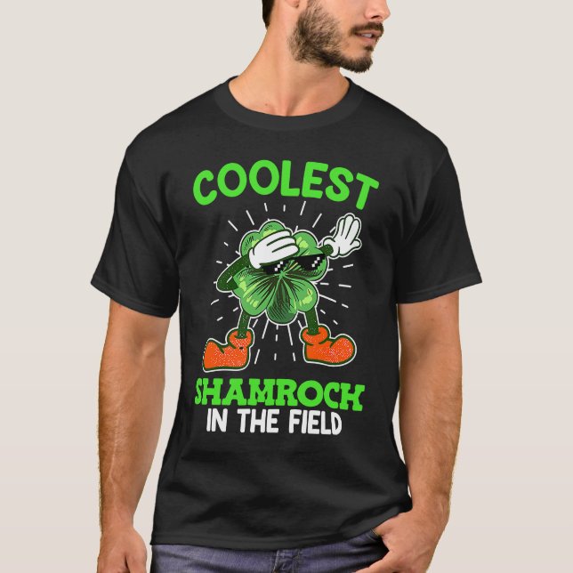 T-shirt Coolest shamrock St Patrick's Day (Devant)