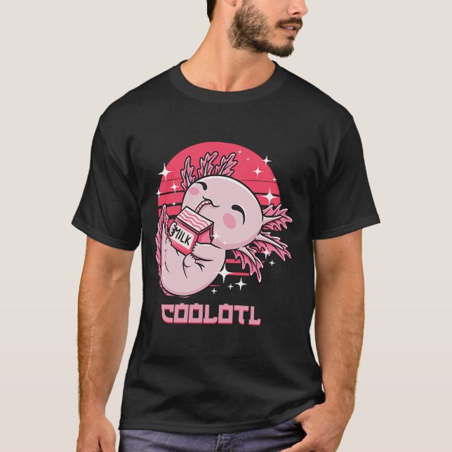 T-shirt Coolotl Axolotl Humour Salamander Amphibiens Anima (Devant)
