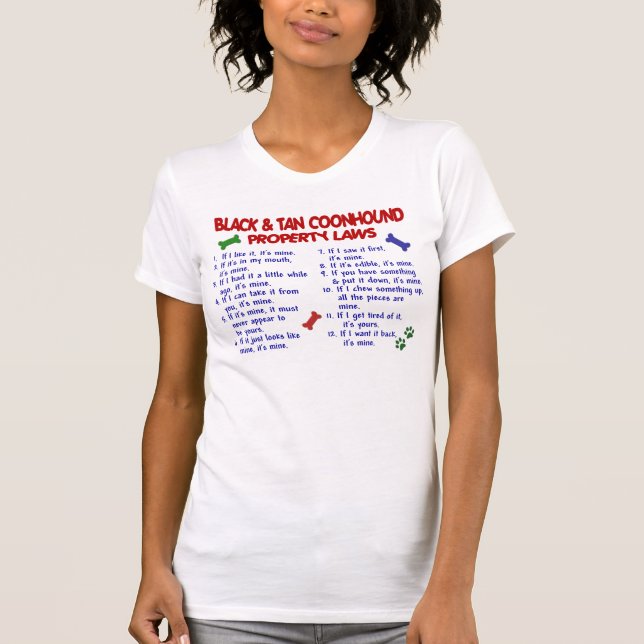 T-SHIRT COONHOUND BRONZAGE NOIR PL2 (Devant)