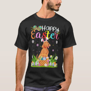 T-shirt Coonhound Chien Bunny Oeuf Chasse Coonhound Happy