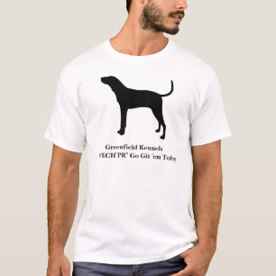 T-shirt Coonhound de marcheur de Treeing personnalisable