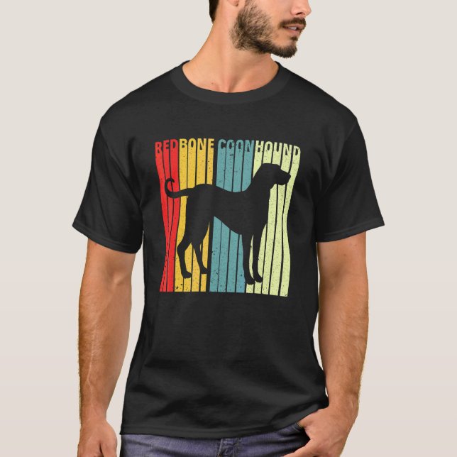 T-shirt Coonhound Redbone Rétro Vintage Coonhound Redbone  (Devant)