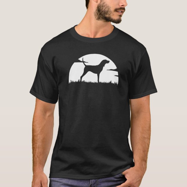T-shirt Coonhound Walker Tree Dog Rétro  9 (Devant)